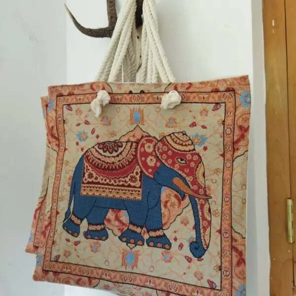 blue elephant tote