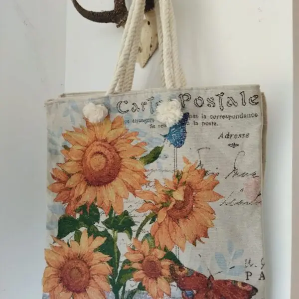 sunflower tote bag